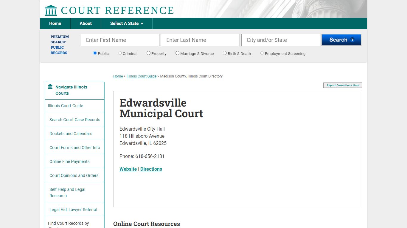 Edwardsville Municipal Court - CourtReference.com
